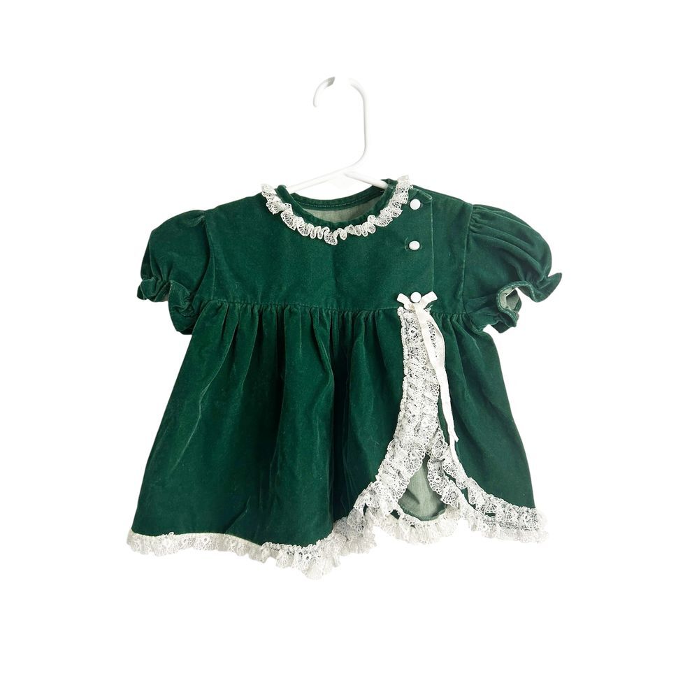 VTG Cutest One dress Emerald Green size‎ 18 months